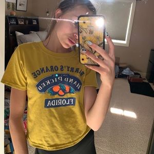 Yellow graphic T-shirt